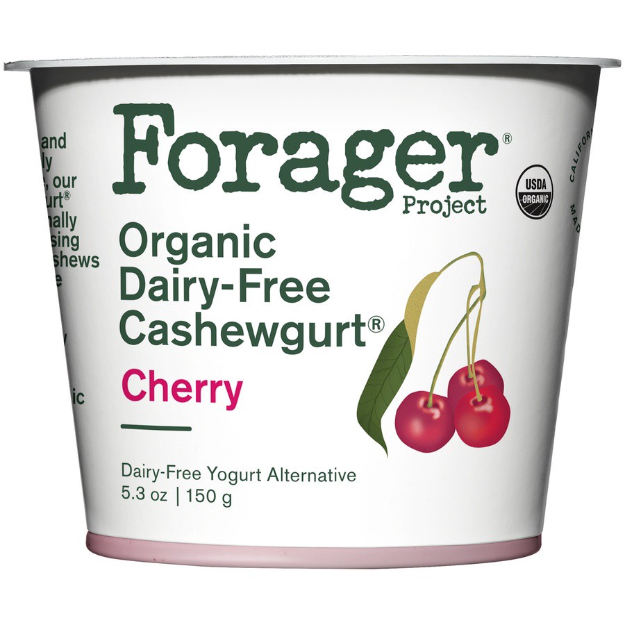 slide 1 of 4, Forager Project Organic Cherry Dairy-Free Cashew-Gurt, 5.3 oz