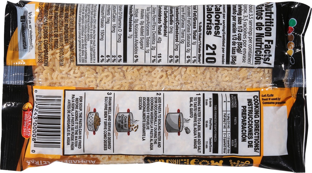 slide 7 of 13, La Moderna Alphabets 7 oz, 7 oz