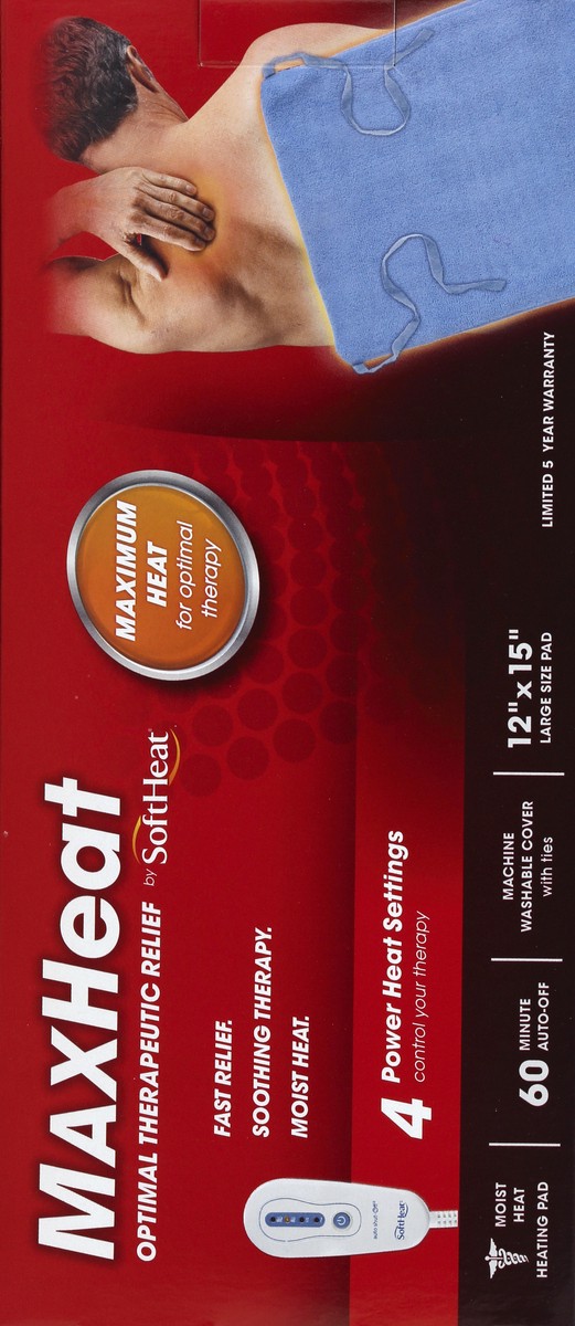 slide 5 of 5, SoftHeat Deluxe Heating Pad, 1 ct