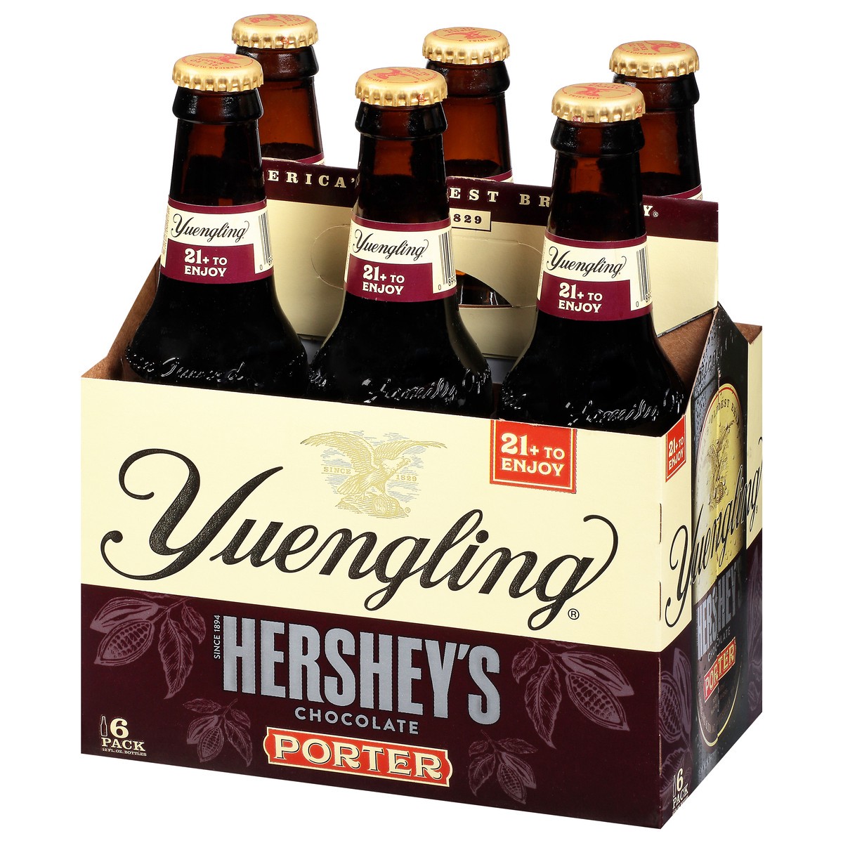 slide 5 of 8, Yuengling 6 Pack Hershey's Chocolate Porter Beer 6 - 12 fl oz Bottles, 6 ct; 12 oz