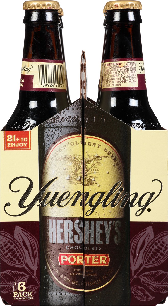 slide 2 of 8, Yuengling 6 Pack Hershey's Chocolate Porter Beer 6 - 12 fl oz Bottles, 6 ct; 12 oz