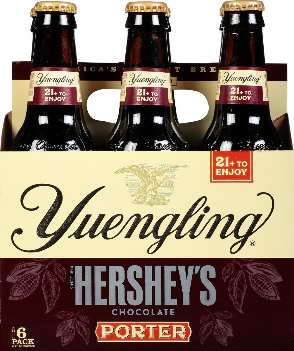 slide 7 of 8, Yuengling 6 Pack Hershey's Chocolate Porter Beer 6 - 12 fl oz Bottles, 6 ct; 12 oz