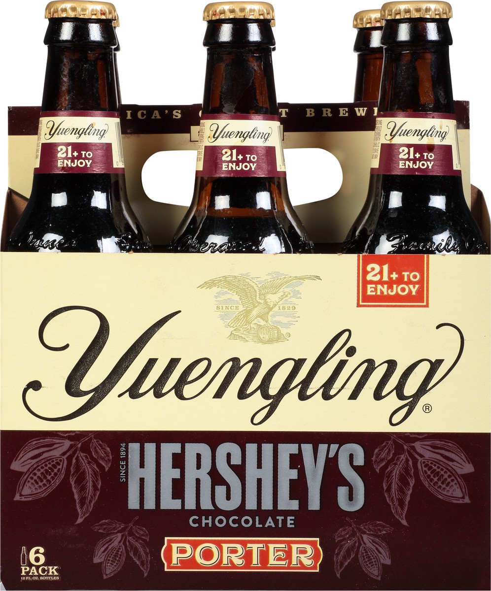 slide 3 of 8, Yuengling 6 Pack Hershey's Chocolate Porter Beer 6 - 12 fl oz Bottles, 6 ct; 12 oz