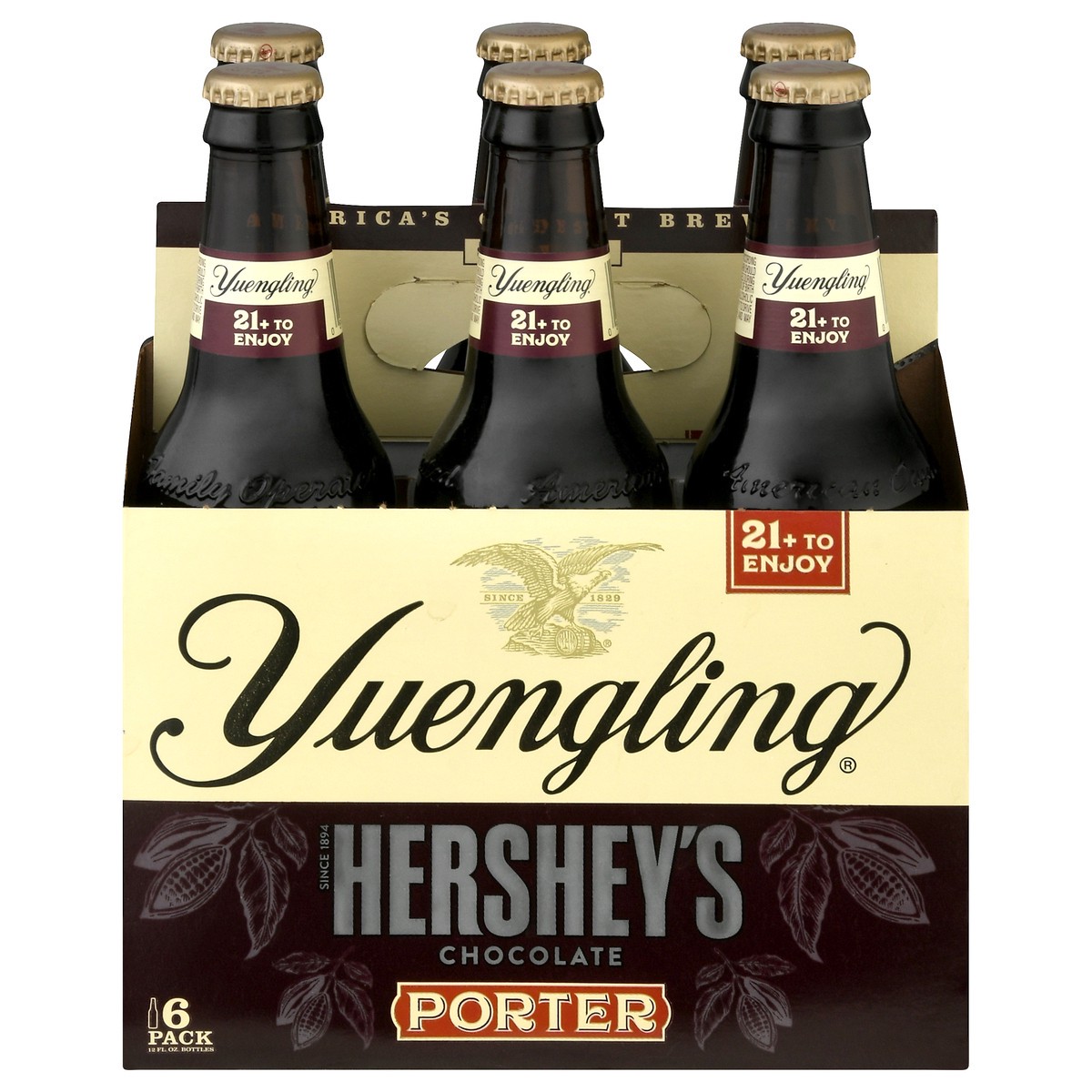 slide 1 of 8, Yuengling 6 Pack Hershey's Chocolate Porter Beer 6 - 12 fl oz Bottles, 6 ct; 12 oz