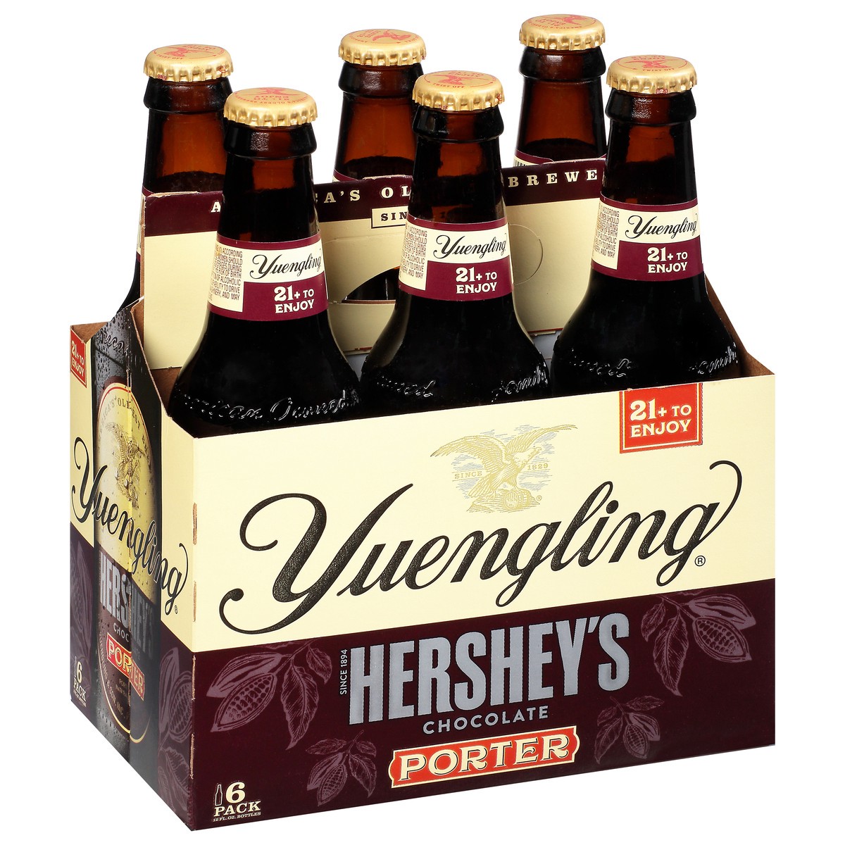 slide 8 of 8, Yuengling 6 Pack Hershey's Chocolate Porter Beer 6 - 12 fl oz Bottles, 6 ct; 12 oz