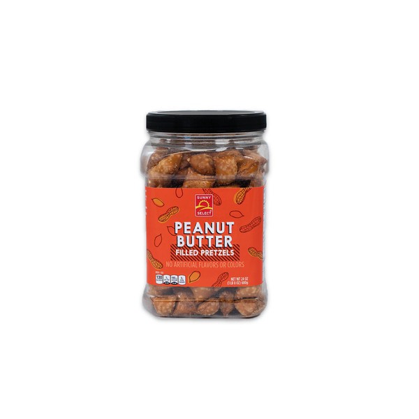 slide 1 of 1, Sunny Select, Peanut Butter Filled Pretzels - 24 oz, 24 oz
