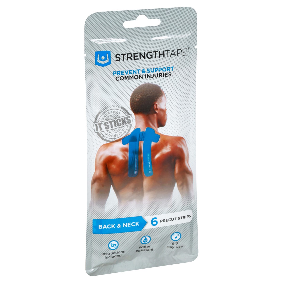 slide 3 of 11, StrengthTape Back & Neck Kinesiology Tape 6 ea, 6 ct