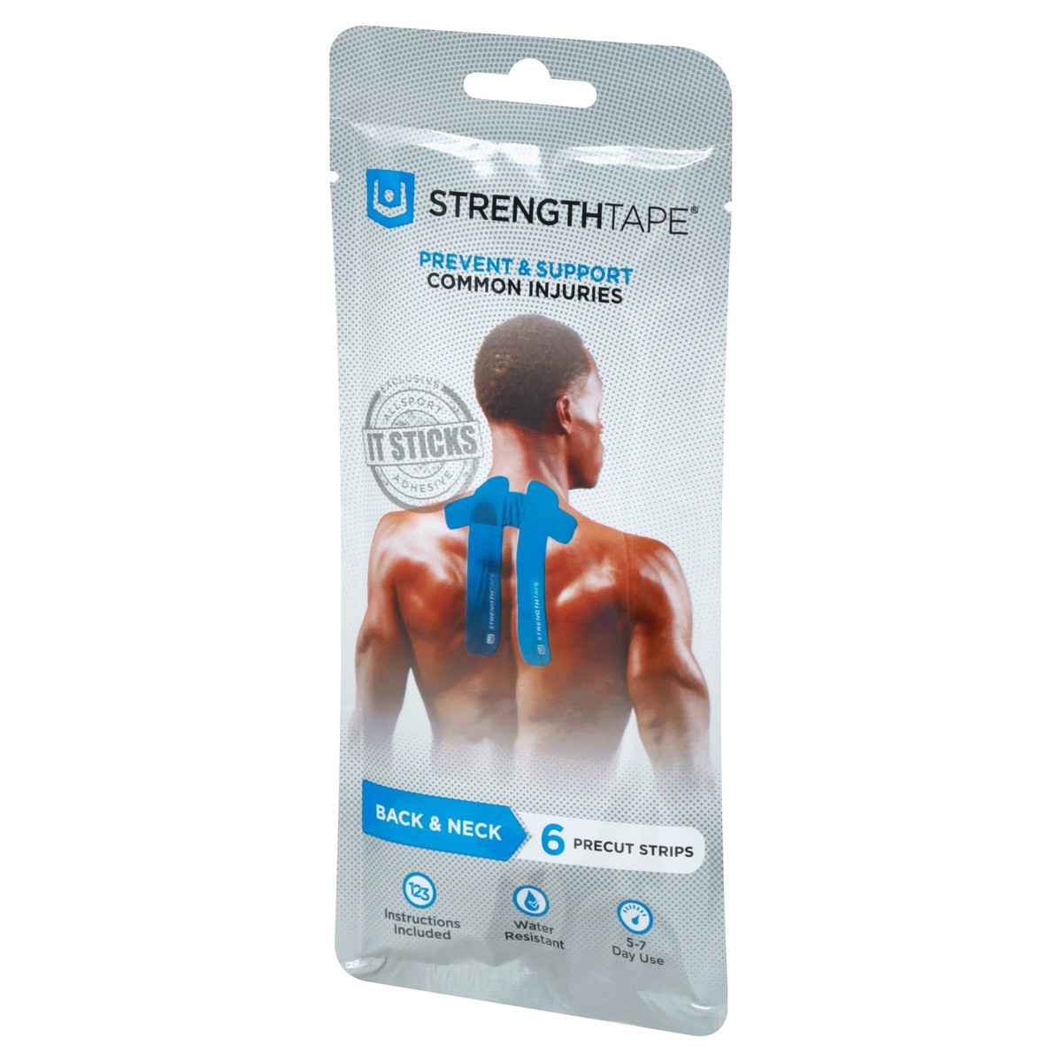 slide 8 of 11, StrengthTape Back & Neck Kinesiology Tape 6 ea, 6 ct