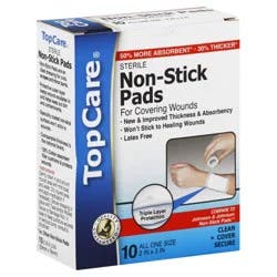 TopCare Non Stick Pads For Covering Wounds