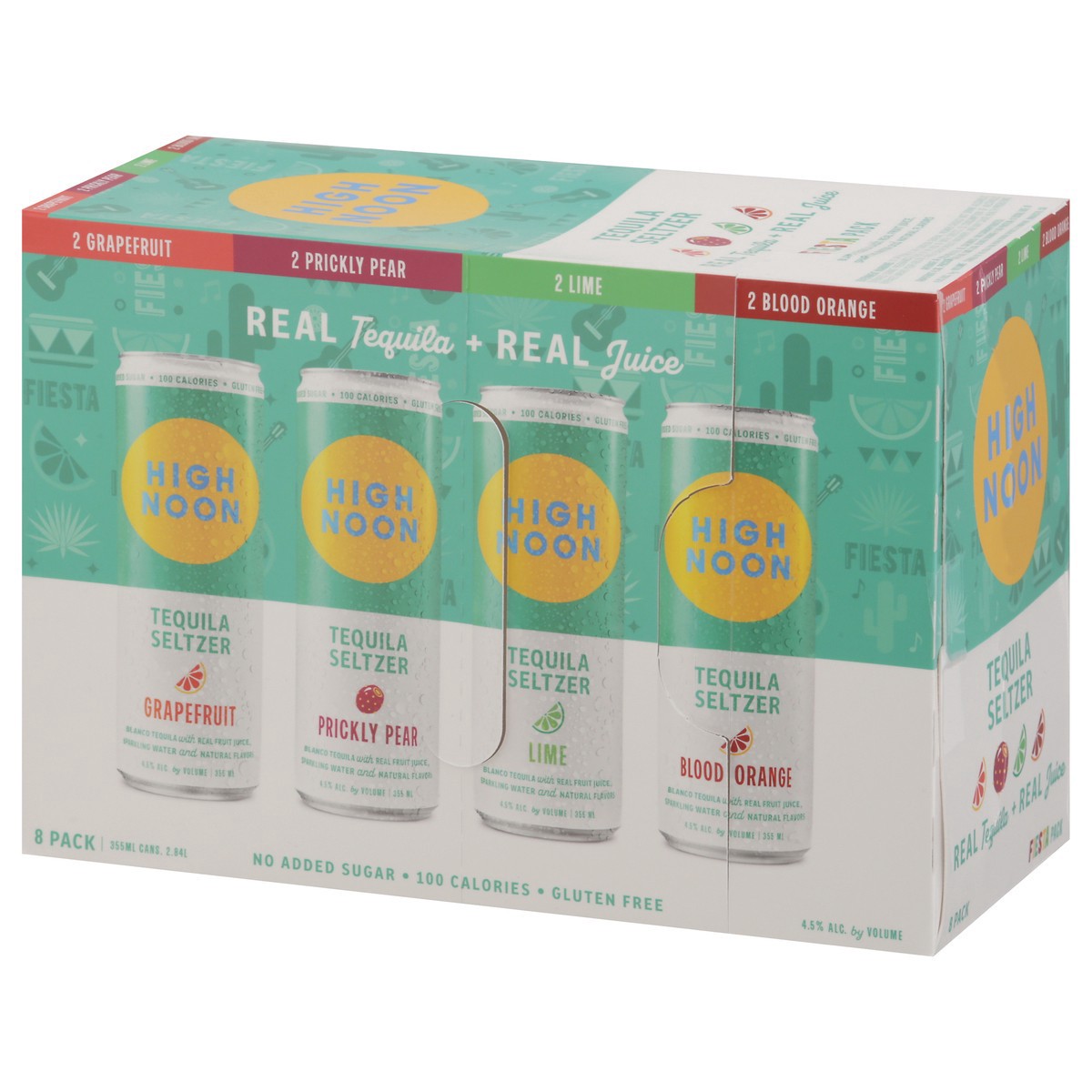 slide 11 of 13, High Noon Fiesta Pack Tequila Hard Seltzer Variety, 8 ct, 355 ml