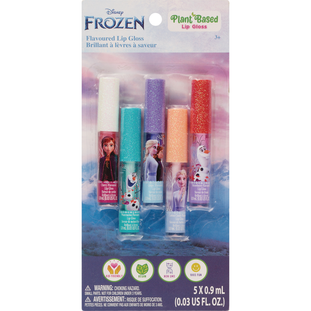 slide 1 of 1, TOWNLEY Disney Frozen 5Pk Lip Gloss, 5 ct
