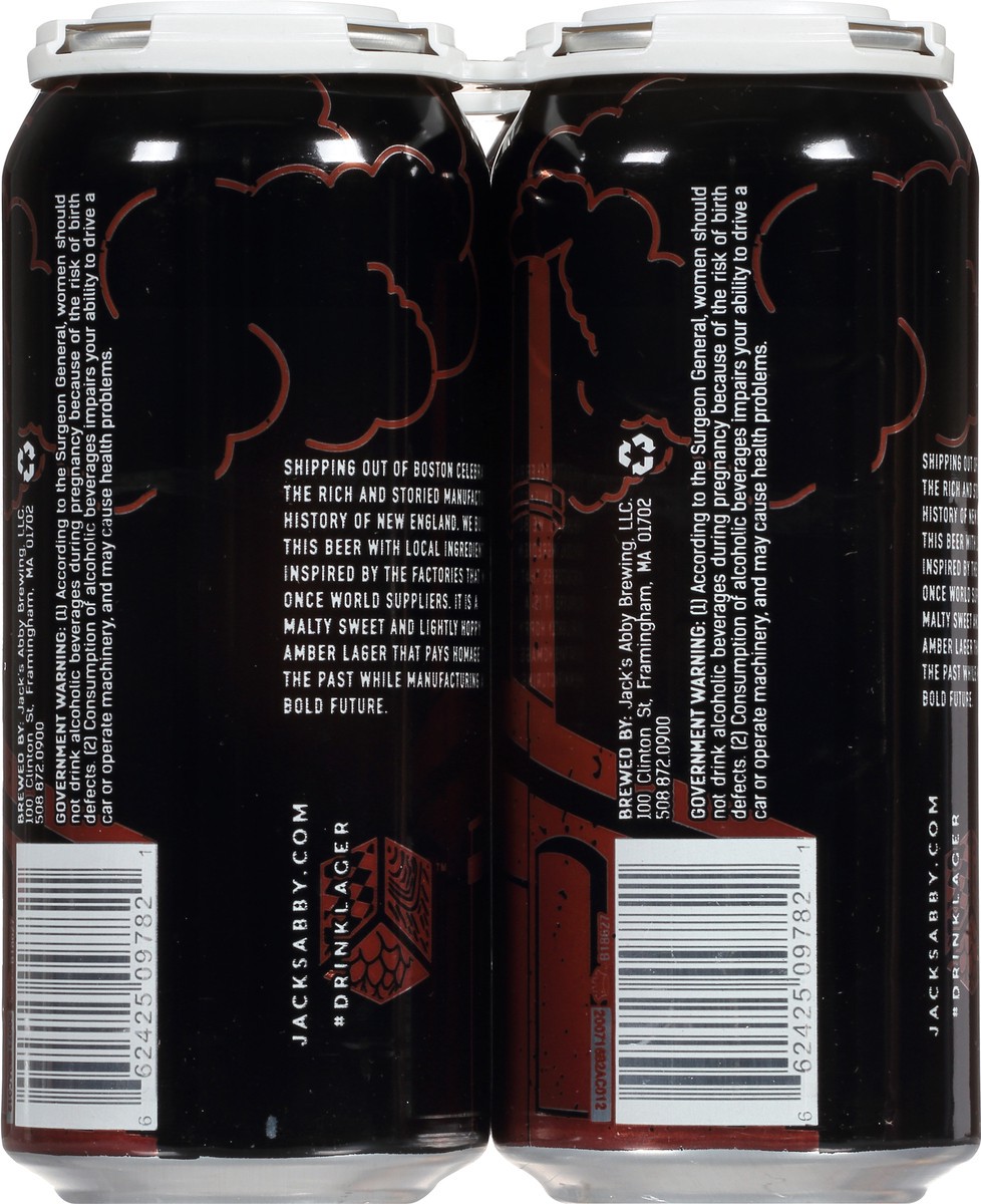 slide 4 of 11, Jack's Abby Amber Lager Shipping Out of Boston Beer 4 ea, 4 ct