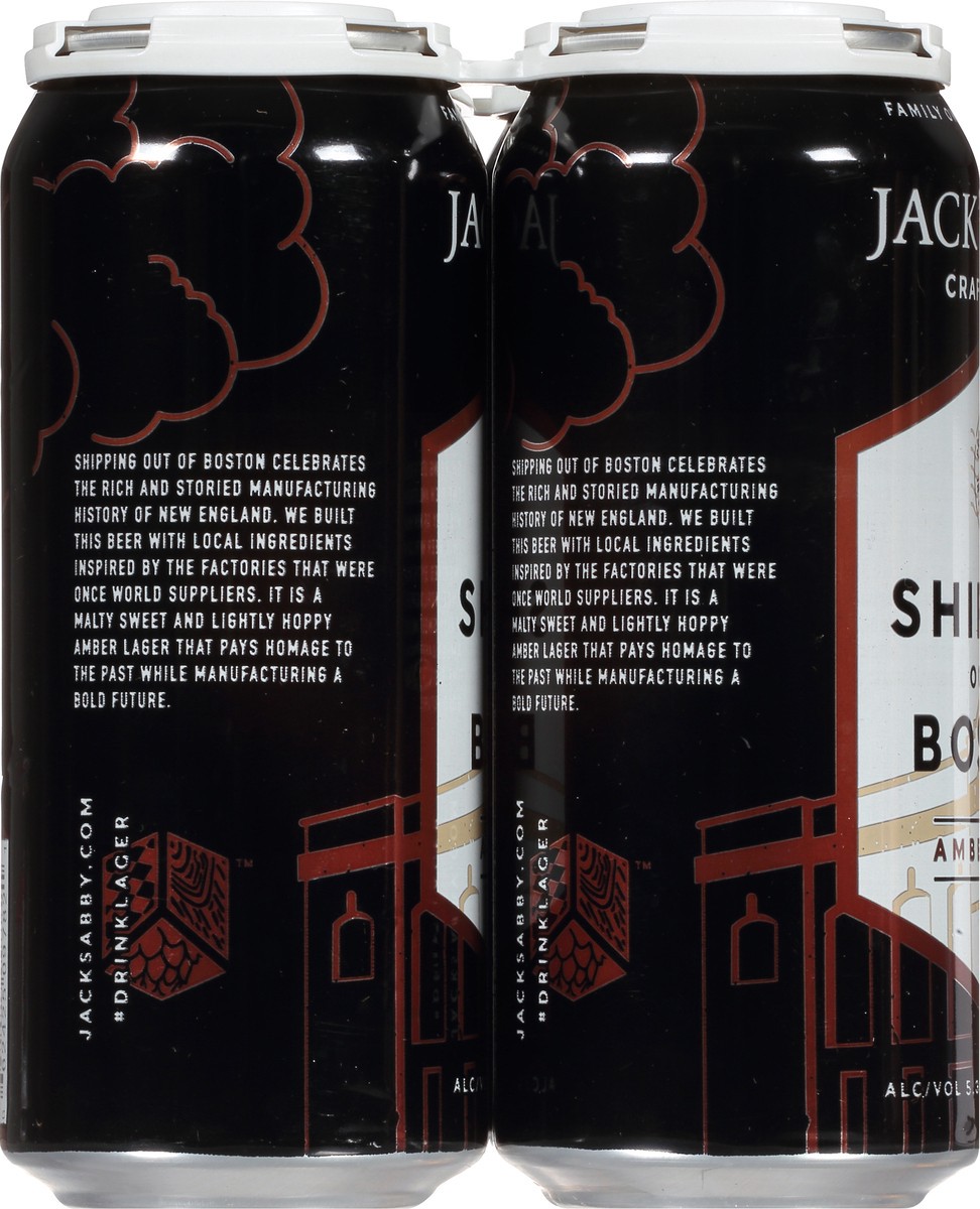slide 10 of 11, Jack's Abby Amber Lager Shipping Out of Boston Beer 4 ea, 4 ct