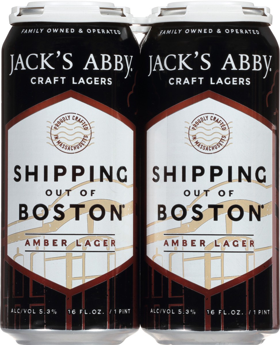 slide 1 of 11, Jack's Abby Amber Lager Shipping Out of Boston Beer 4 ea, 4 ct