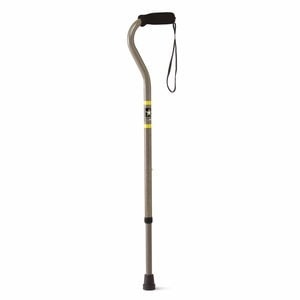 slide 1 of 1, Medline Industries Medline Offset Handle Army Camo Green Cane, 1 ct