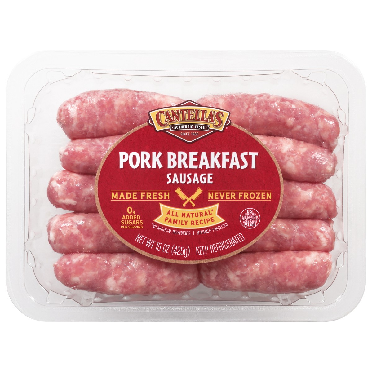 slide 3 of 4, Papa Cantella's Pork Breakfast Sausage Links - 15 Oz, 15 oz