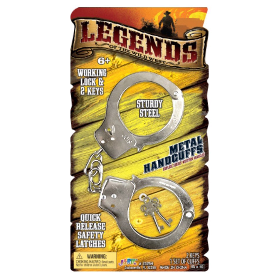 slide 1 of 1, Imperial Toy LeGends of the Wild West Metal Handcuffs, 1 ct