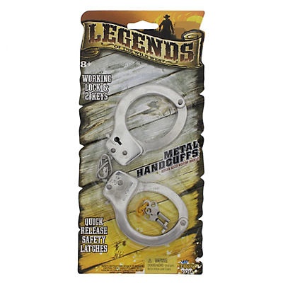 slide 1 of 1, Imperial Toy LeGends of the Wild West Metal Handcuffs, 1 ct