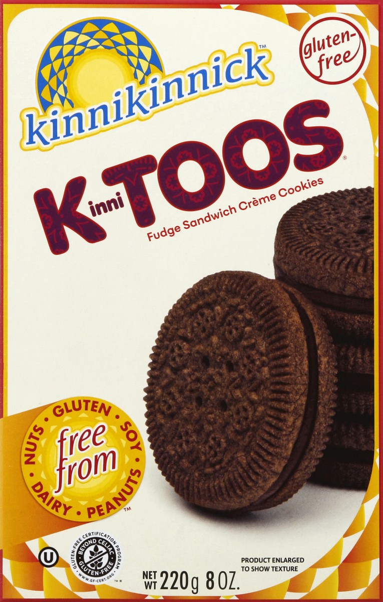 slide 2 of 4, Kinnikinnick Foods Inc Kinnitoos Fudge Sandwich Creme Cookies, 8 oz