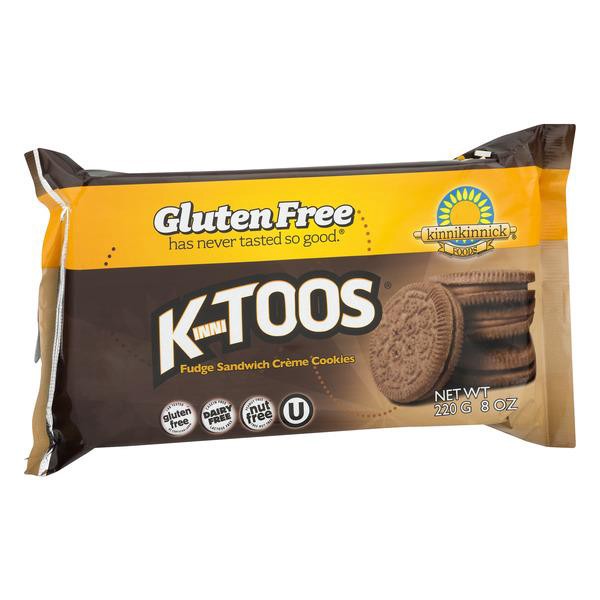 slide 1 of 4, Kinnikinnick Foods Inc Kinnitoos Fudge Sandwich Creme Cookies, 8 oz