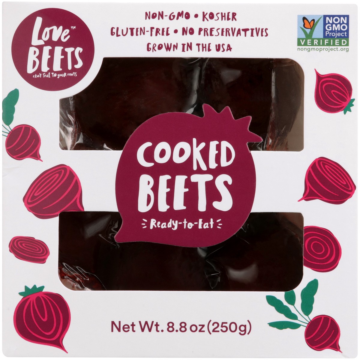 slide 5 of 9, Love Beets Cooked Beets 8.8 oz. Box, 8.8 oz