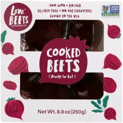 Love Beets Cooked Beets 8.8 oz. Box