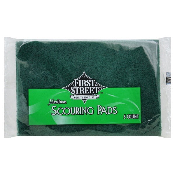 slide 1 of 1, First Street Scouring Pad Medium, 5 ct