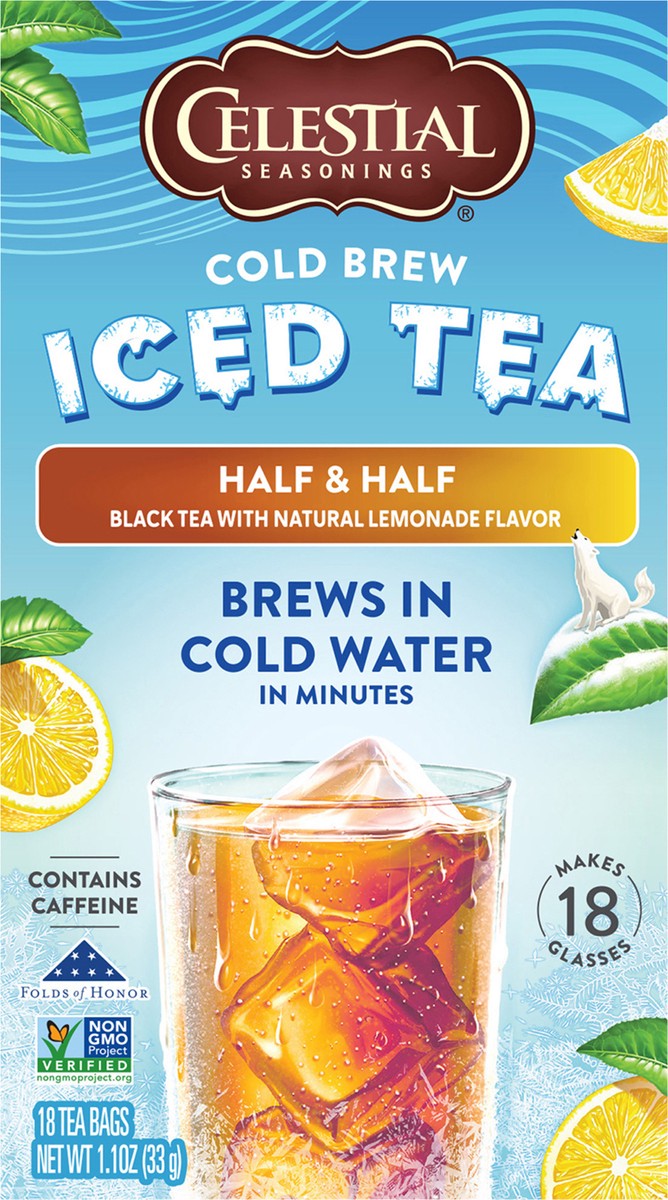 slide 4 of 7, Celestial Seasonings Half & Half Iced Tea, 18 ct