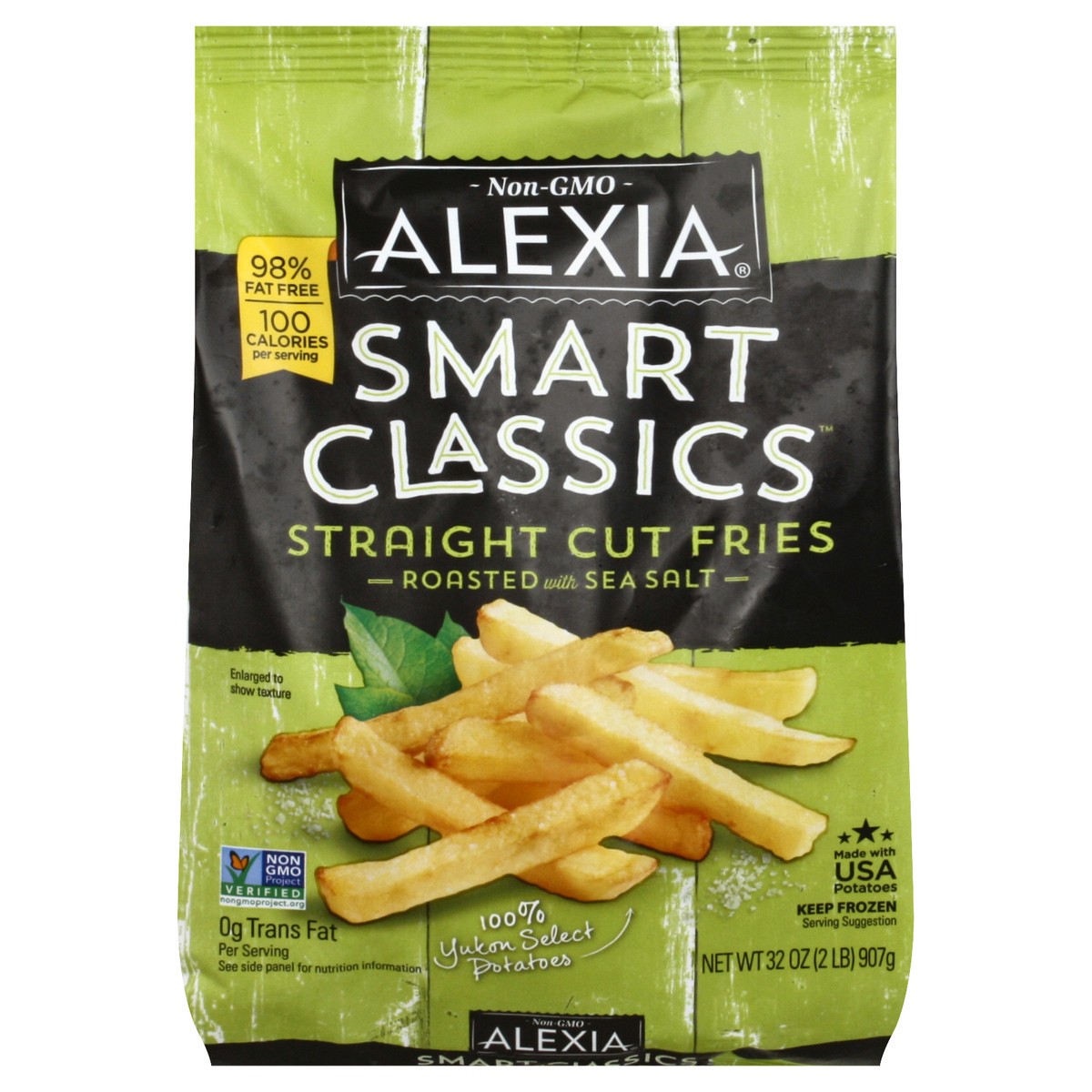 slide 5 of 13, Alexia Smart Classics Straight Cut Fries Roasted with Sea Salt, 32 oz