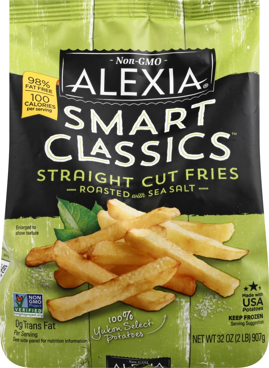 slide 7 of 13, Alexia Smart Classics Straight Cut Fries Roasted with Sea Salt, 32 oz