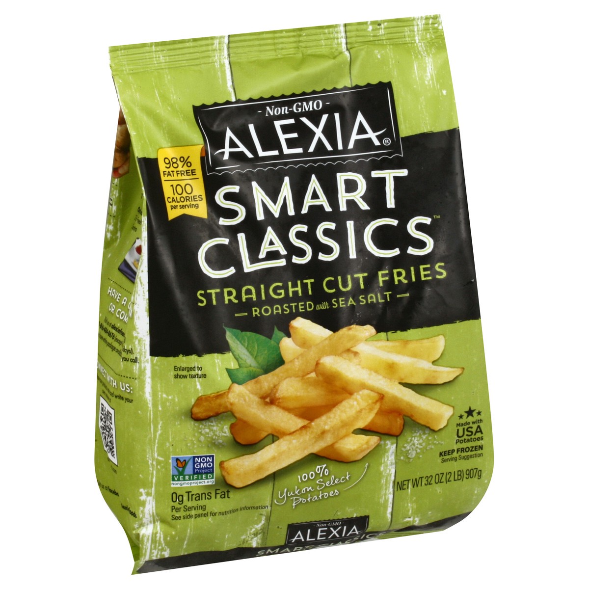 slide 10 of 13, Alexia Smart Classics Straight Cut Fries Roasted with Sea Salt, 32 oz