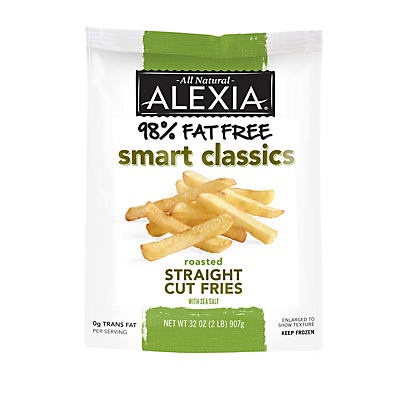 slide 1 of 1, Alexia Straight Cut Fries with Sea Salt, 32 oz