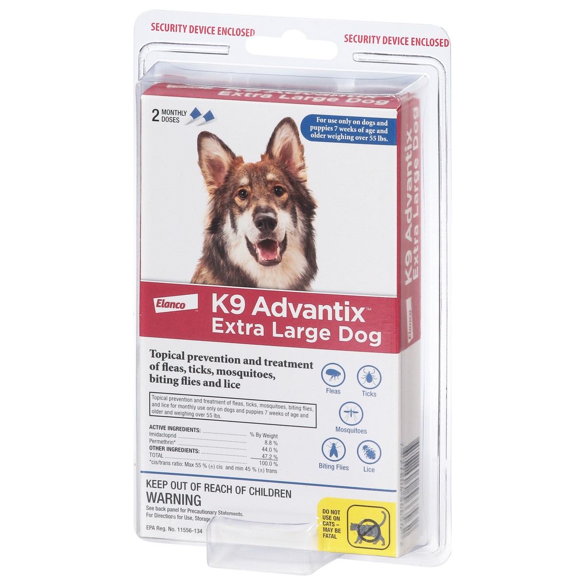 slide 3 of 14, Elanco K9 Advantix Extra Large Dog Flea & Tick Treatment 2 - 0.135 fl oz Each, 2 ct