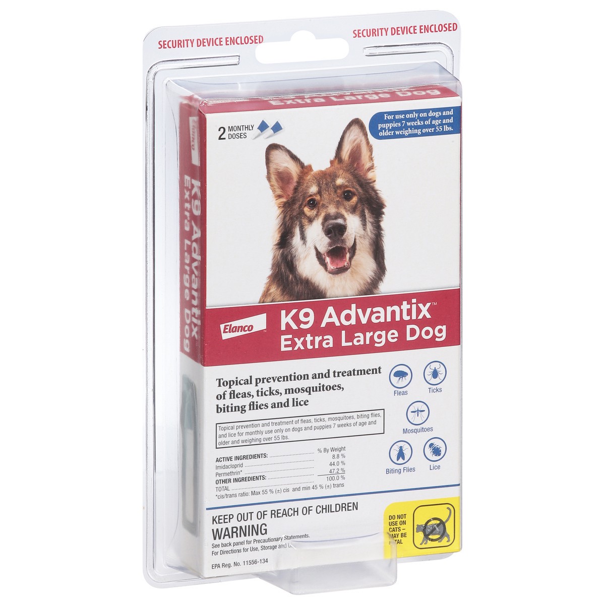 slide 4 of 14, Elanco K9 Advantix Extra Large Dog Flea & Tick Treatment 2 - 0.135 fl oz Each, 2 ct