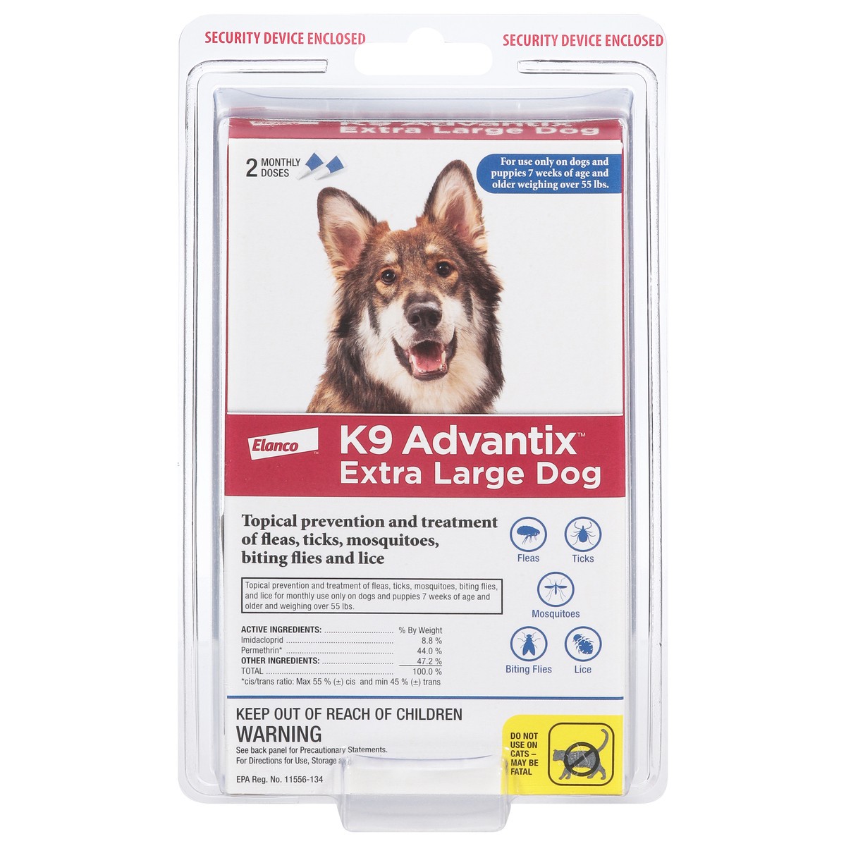 slide 9 of 14, Elanco K9 Advantix Extra Large Dog Flea & Tick Treatment 2 - 0.135 fl oz Each, 2 ct