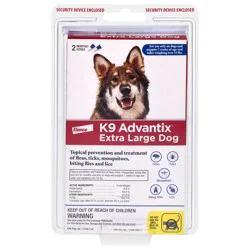 Elanco K9 Advantix Extra Large Dog Flea & Tick Treatment 2 - 0.135 fl oz Each