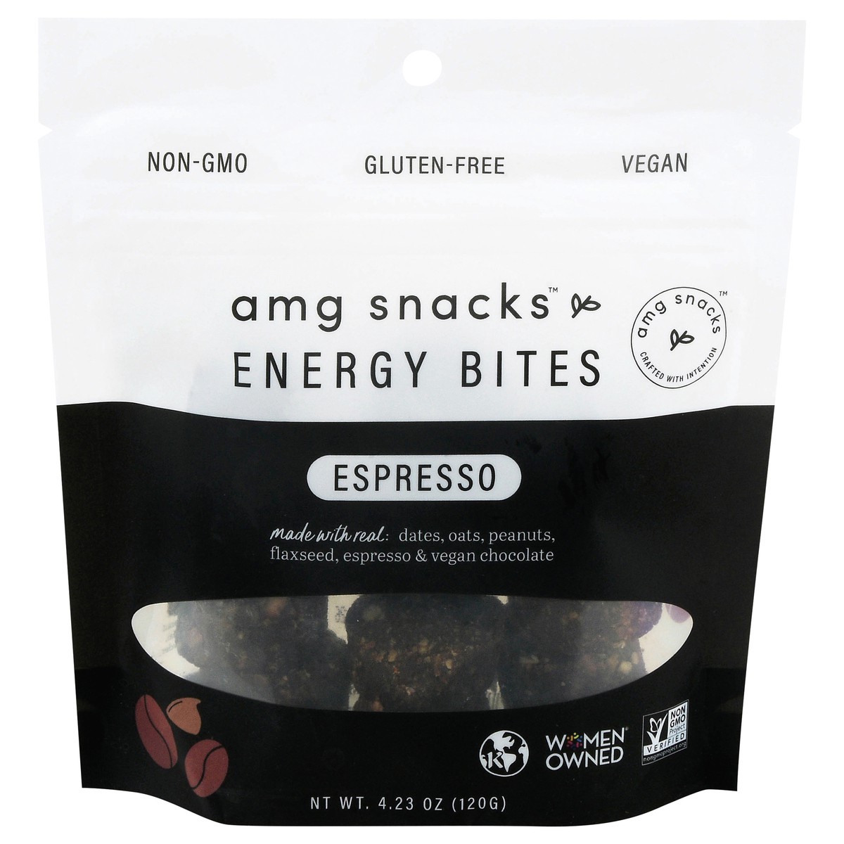 slide 2 of 4, Amg Snacks Espresso Energy Bites, 4.23 oz