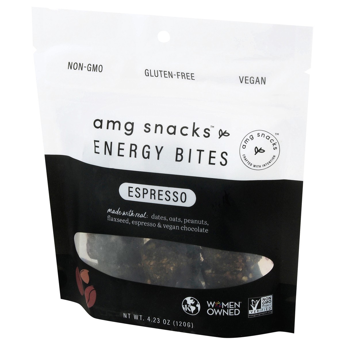 slide 4 of 4, Amg Snacks Espresso Energy Bites, 4.23 oz
