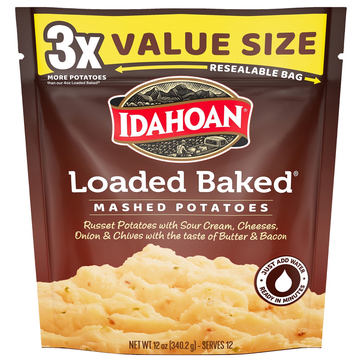 slide 1 of 15, Idahoan Loaded Baked Mashed Value Size 12 oz, 12 oz