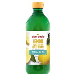 Giant Eagle Lemon 100% Juice - 15 oz