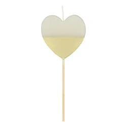 Mm Gold Dipped Heart Candle 1 Ea