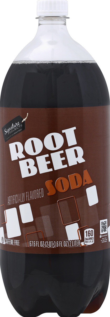 slide 7 of 7, Signature Select Caffeine Free Root Beer Soda - 2 liter, 2 liter