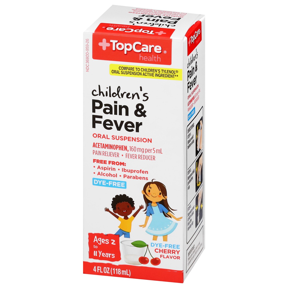 slide 4 of 14, Topcare Pr Apap Child Dye Free Cherry, 4 oz