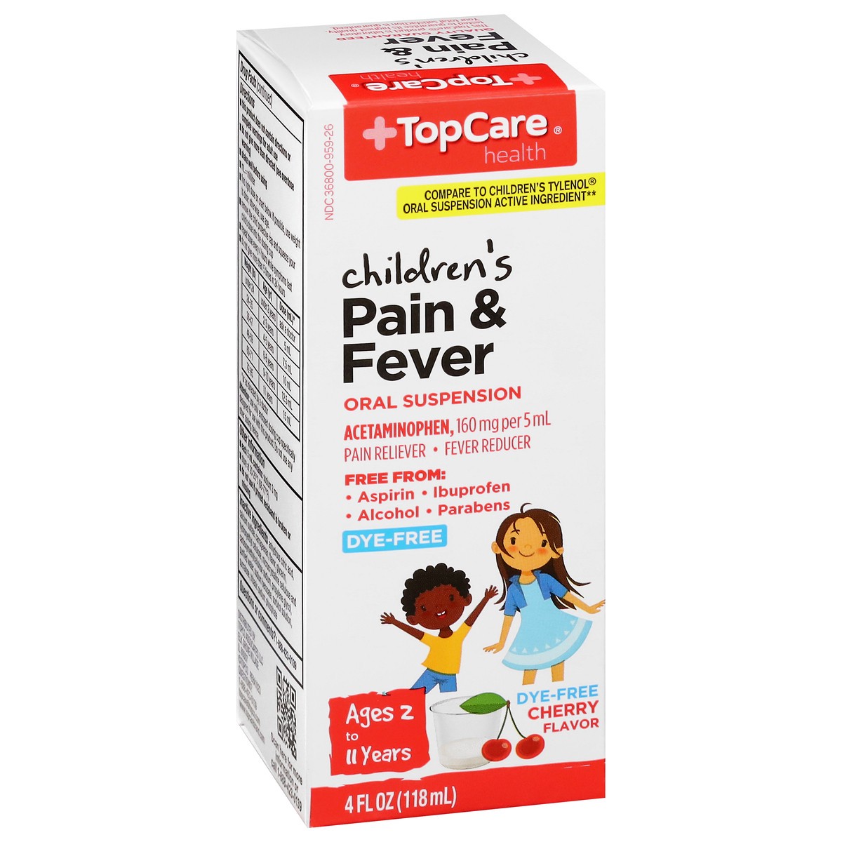 slide 8 of 14, Topcare Pr Apap Child Dye Free Cherry, 4 oz