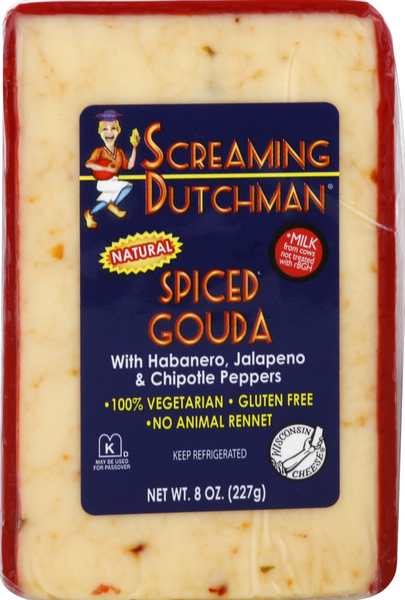 slide 1 of 1, Screaming Dutchman Spiced Gouda, 8 oz