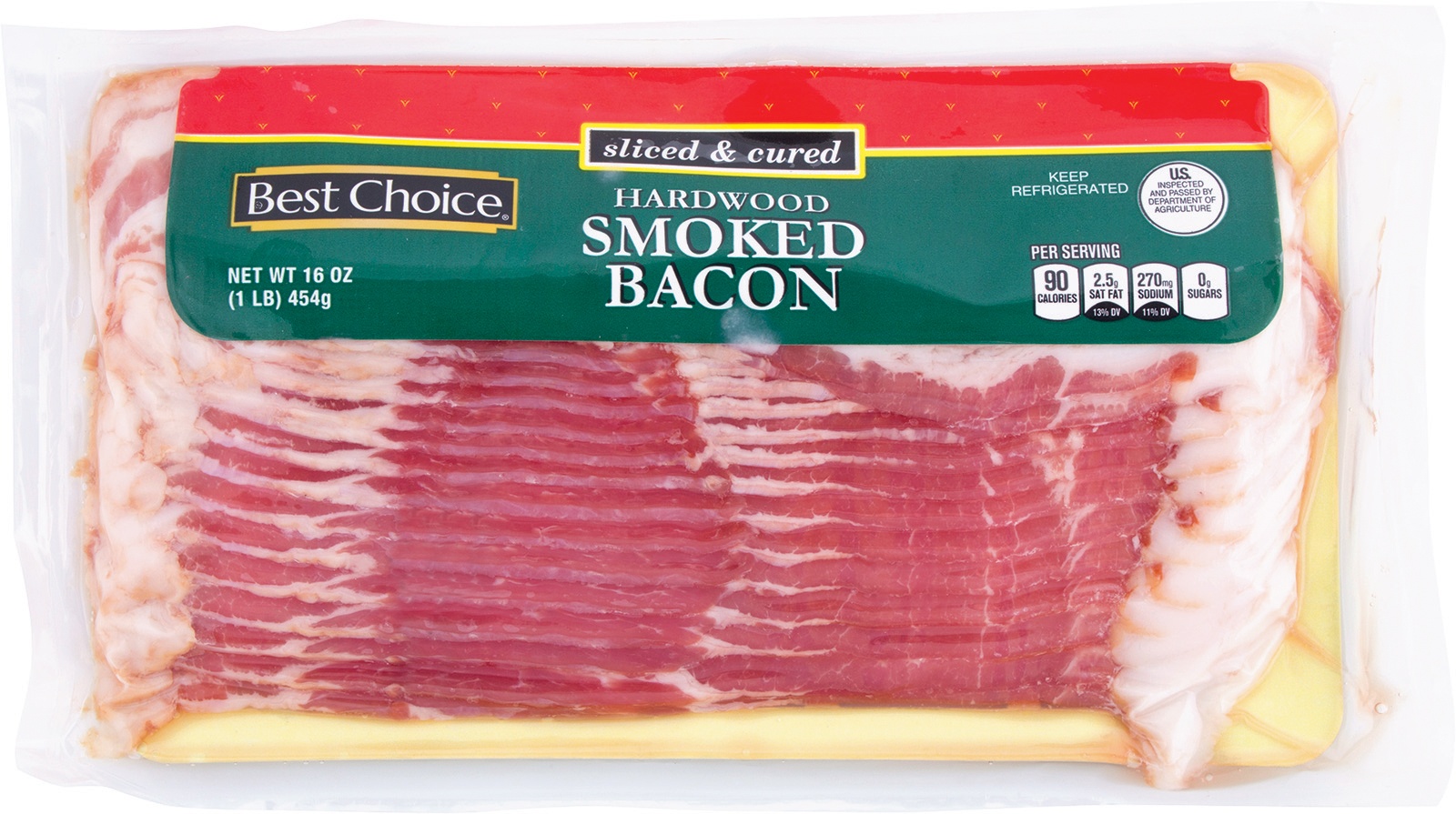 slide 1 of 1, Best Choice Hardwood Smoked Bacon, 16 oz