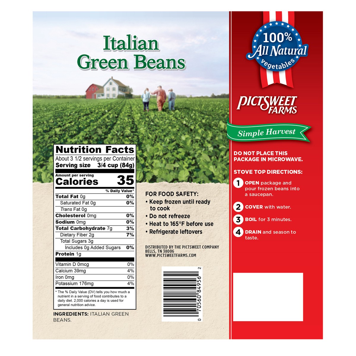 slide 2 of 7, PictSweet Italian Green Beans, 12 oz