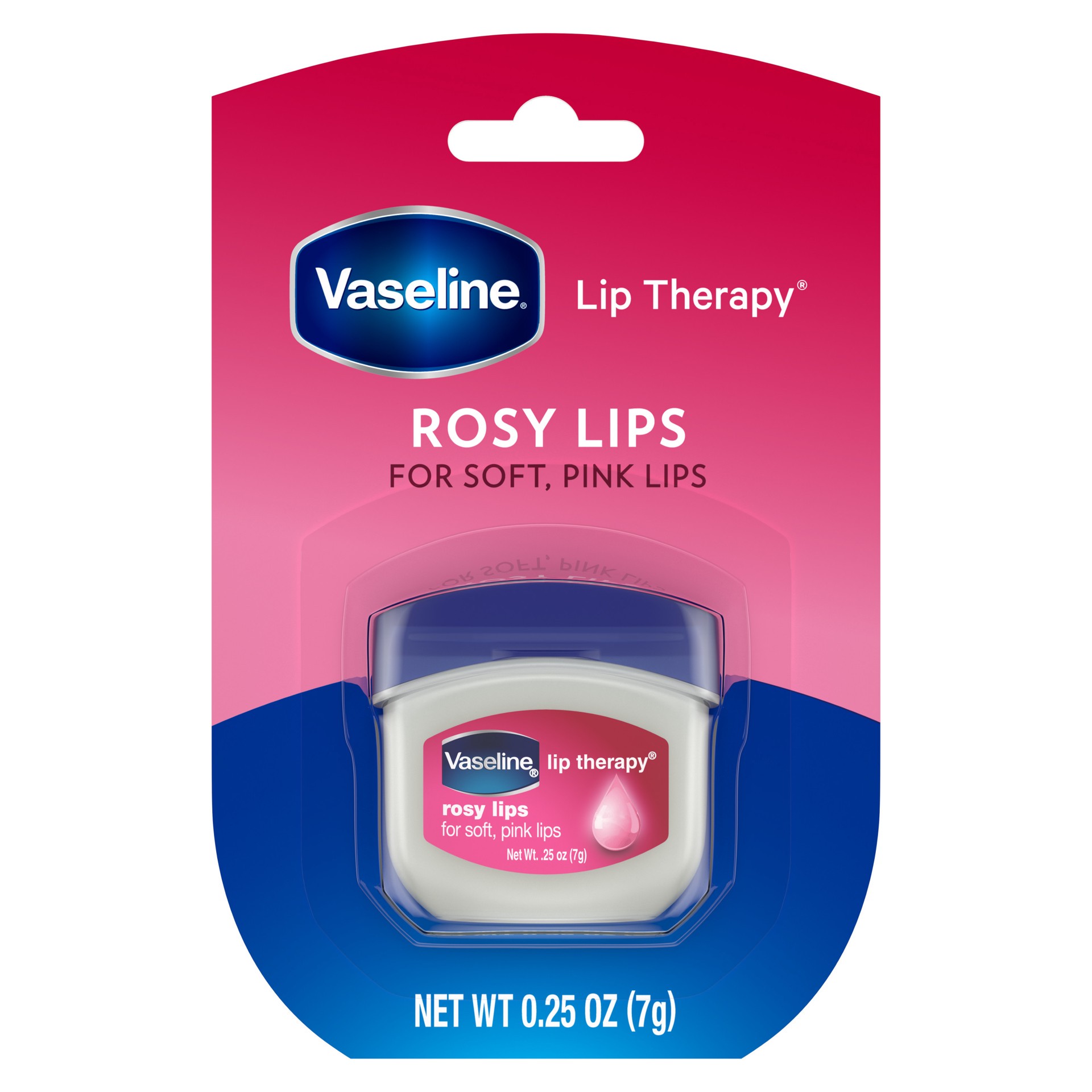 slide 1 of 9, Vaseline Lip Therapy Rosy Lips Mini, 0.25 oz, 0.25 oz