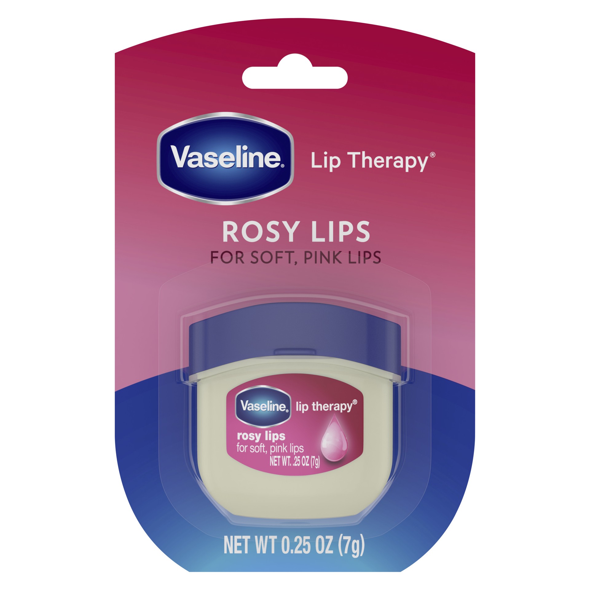 slide 1 of 9, Vaseline Lip Therapy Rosy Lips Mini, 0.25 oz, 0.25 oz