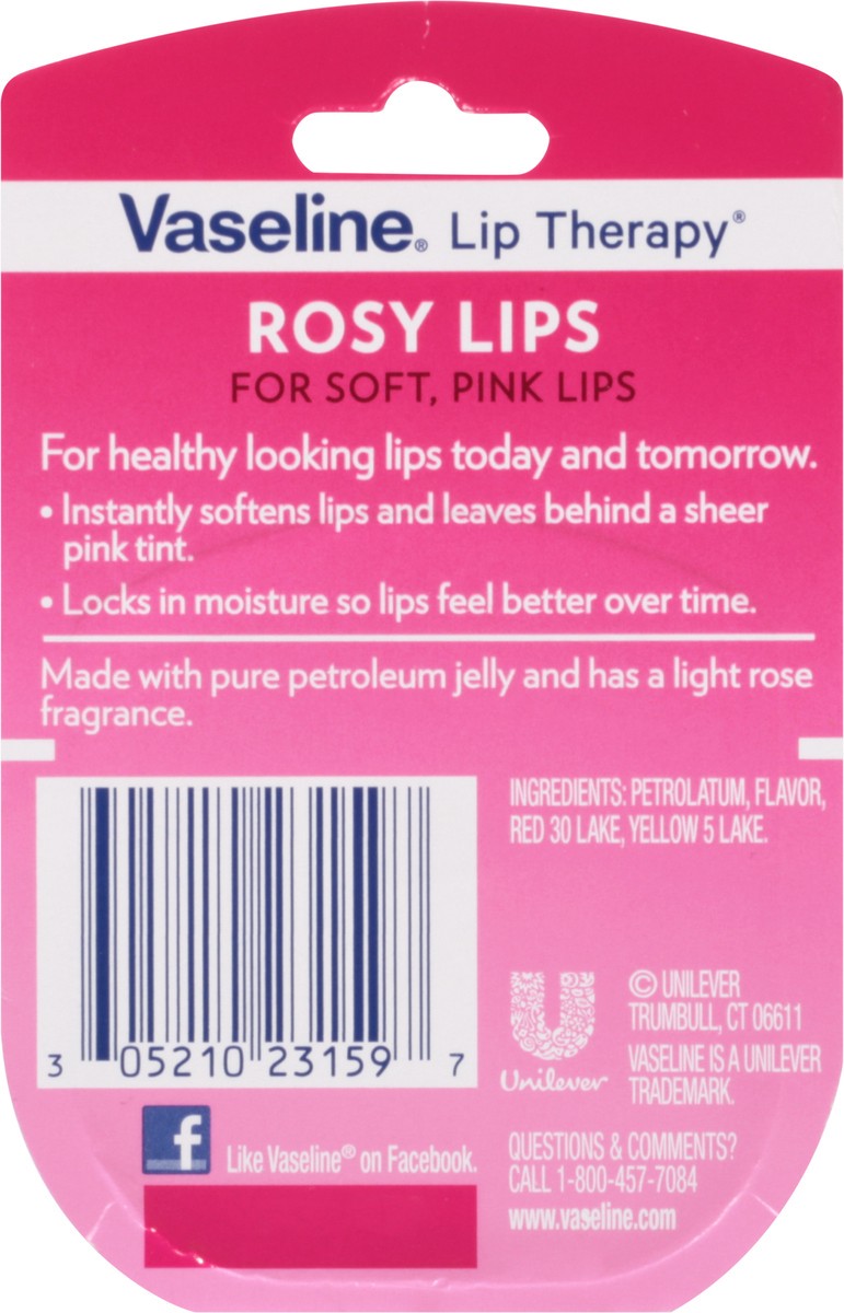slide 7 of 9, Vaseline Lip Therapy Rosy Lips Mini, 0.25 oz, 0.25 oz